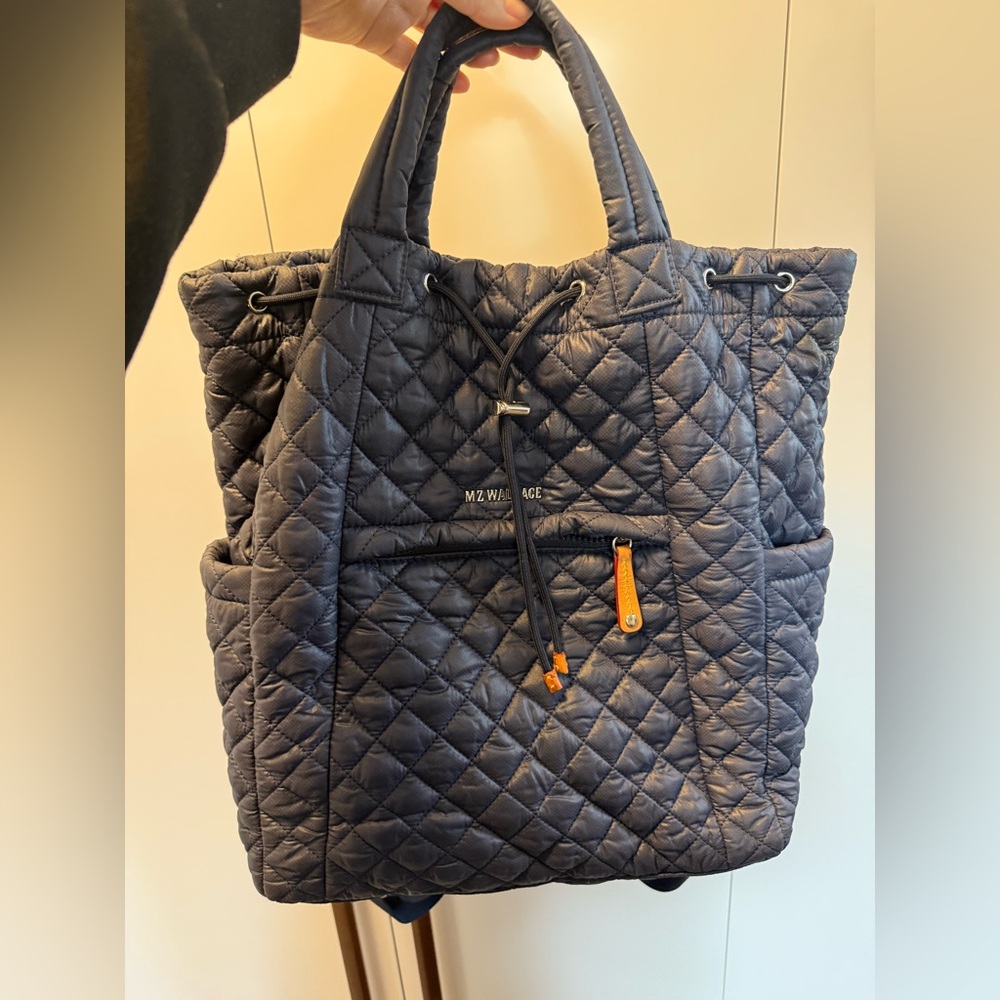 MZ Wallace Metro Convertible Backpack - Navy